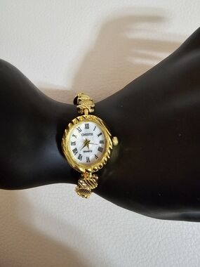 Gold-Tone Women's Bracelet Watch - White Dial